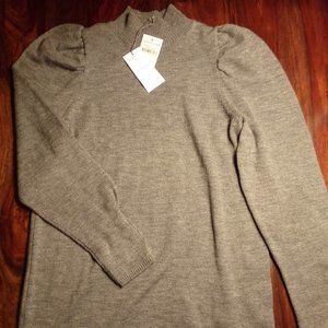 WAYF Lola Puff Sleeve Sweater Dress